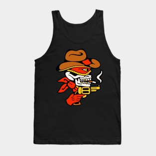 Skull cowboy bandit Tank Top